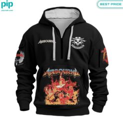 Airbourne Breakin' Outta Hell Half Zip Hoodie Natural and awesome