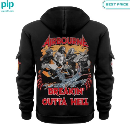 Airbourne Breakin' Outta Hell Half Zip Hoodie I am in love with your dress