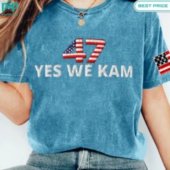 American Flag 47 Yes We Kam Embroidered Shirt cool