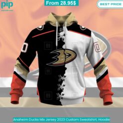 Anaheim Ducks Mix Jersey 2023 Custom Sweatshirt, Hoodie Amazing Pic