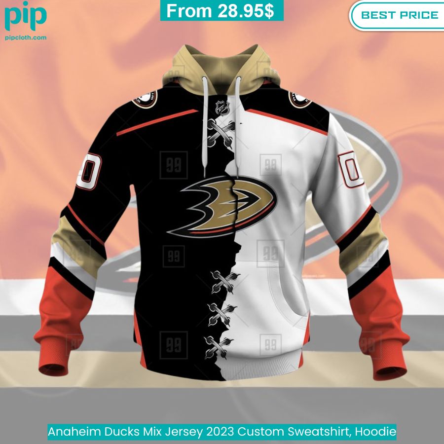 Anaheim Ducks Mix Jersey 2023 Custom Sweatshirt, Hoodie Royal Pic of yours