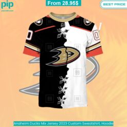 Anaheim Ducks Mix Jersey 2023 Custom Sweatshirt, Hoodie Amazing Pic