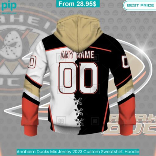 Anaheim Ducks Mix Jersey 2023 Custom Sweatshirt, Hoodie Studious look