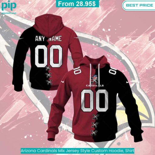 Arizona Cardinals Mix Jersey Style Custom Hoodie, Shirt cool