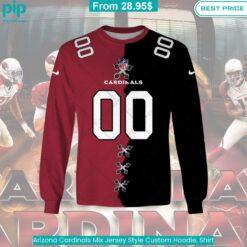 Arizona Cardinals Mix Jersey Style Custom Hoodie, Shirt Best click of yours