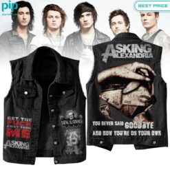 Asking Alexandria You Never Said Goodbye Sleeveless Denim jacket cool