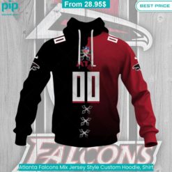 Atlanta Falcons Mix Jersey Style Custom Hoodie, Shirt Trending picture dear