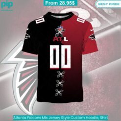 Atlanta Falcons Mix Jersey Style Custom Hoodie, Shirt Impressive picture.