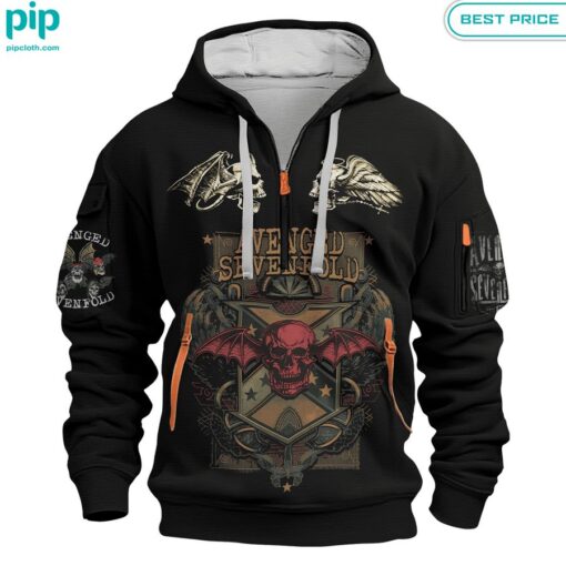 Avenged Sevenfold Nightmare Half Zip Hoodie Cool look bro