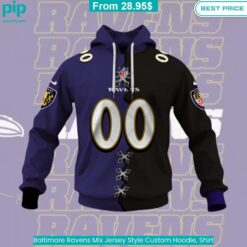 Baltimore Ravens Mix Jersey Style Custom Hoodie, Shirt You look handsome bro