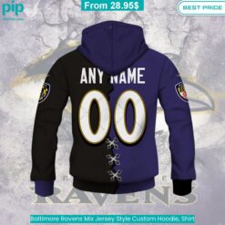 Baltimore Ravens Mix Jersey Style Custom Hoodie, Shirt trendy