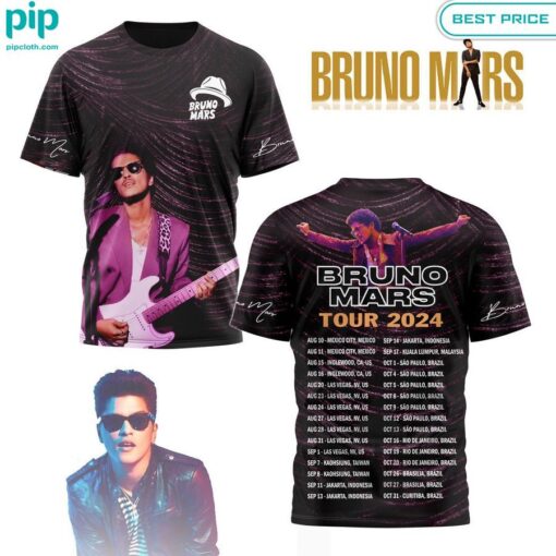 Bruno Mars Tour 2024 Shirt Handsome as usual