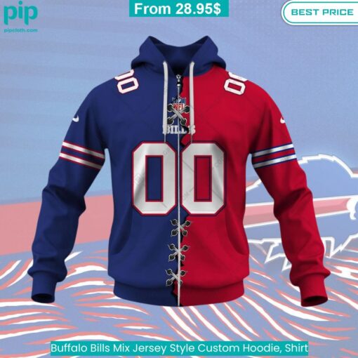 Buffalo Bills Mix Jersey Style Custom Hoodie, Shirt cool