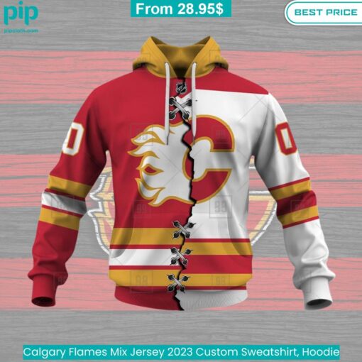 Calgary Flames Mix Jersey 2023 Custom Sweatshirt, Hoodie nice