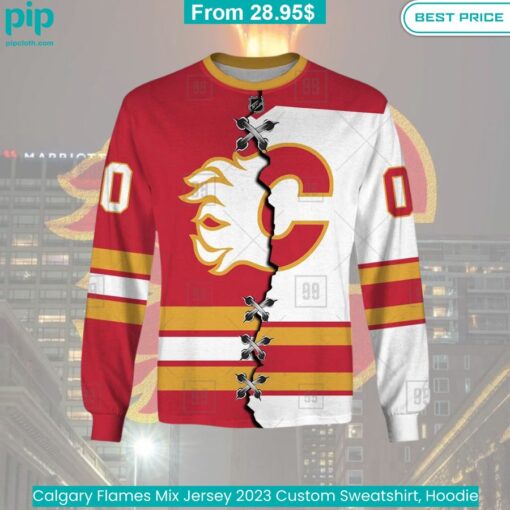 Calgary Flames Mix Jersey 2023 Custom Sweatshirt, Hoodie Unique and sober