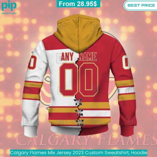 Calgary Flames Mix Jersey 2023 Custom Sweatshirt, Hoodie Cool look bro