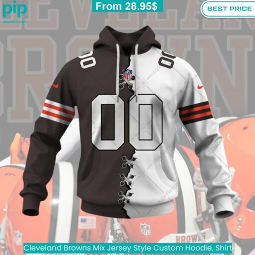 Cleveland Browns Mix Jersey Style Custom Hoodie, Shirt nice