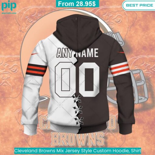 Cleveland Browns Mix Jersey Style Custom Hoodie, Shirt Sizzling