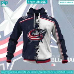 Columbus Blue Jackets Mix Jersey 2023 Custom Sweatshirt, Hoodie hot