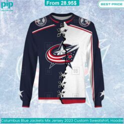 Columbus Blue Jackets Mix Jersey 2023 Custom Sweatshirt, Hoodie hot