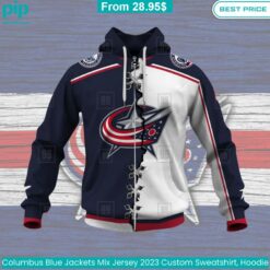 Columbus Blue Jackets Mix Jersey 2023 Custom Sweatshirt, Hoodie Wow, cute pie