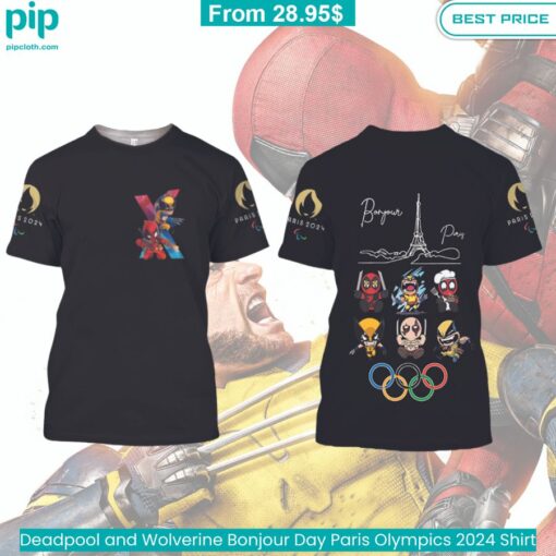 Deadpool and Wolverine Paris Olympics 2024 Shirt trendy