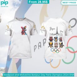 Deadpool and Wolverine Paris Olympics 2024 Shirt trendy