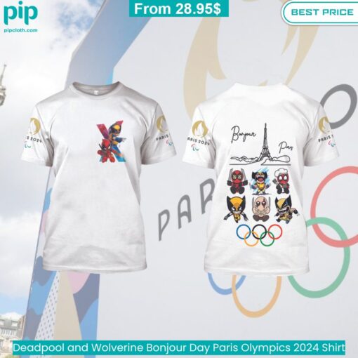 Deadpool and Wolverine Paris Olympics 2024 Shirt trendy