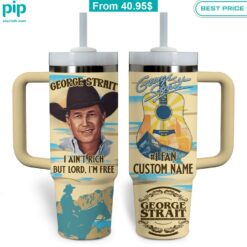 George Strait 1 Fan Custom Stanley Tumbler with Straw I like your hairstyle