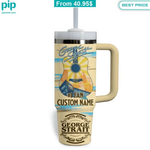 George Strait #1 Fan Custom Stanley Tumbler with Straw cool