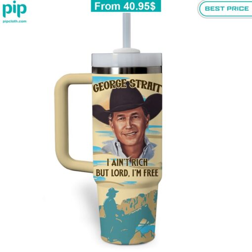 George Strait 1 Fan Custom Stanley Tumbler with Straw Heroine