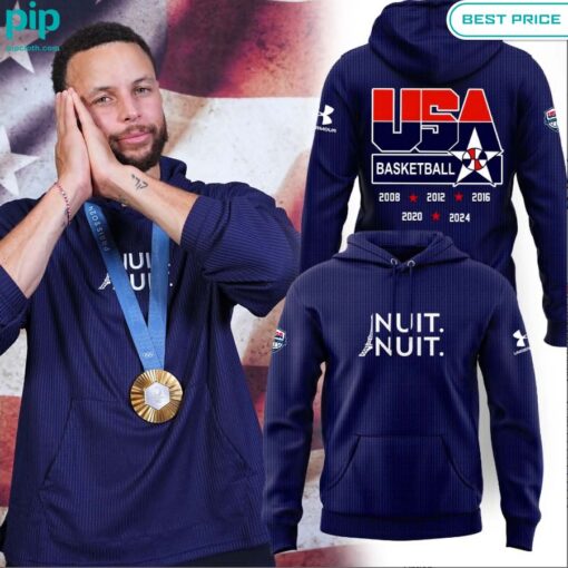 Gold Medalist Nuit Nuit USA Basketball Olympic Hoodie You look elegant man