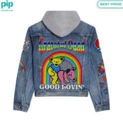 Grateful Dead Good Lovin Hooded Denim jacket Wow! What a picture you click