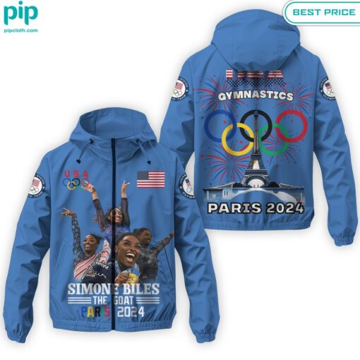 Gymnastics Simone Biles The goat Paris Olympics 2024 Waterproof Jacket fashion