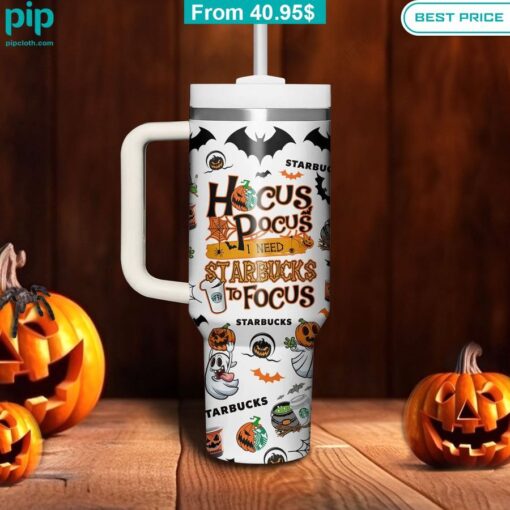 Hocus Pocus Starbucks Halloween Tumbler 40 Oz With Straw cool