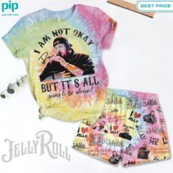 I am Not Okay Jelly Roll Tie Dye Women Shirt and Short My friends!