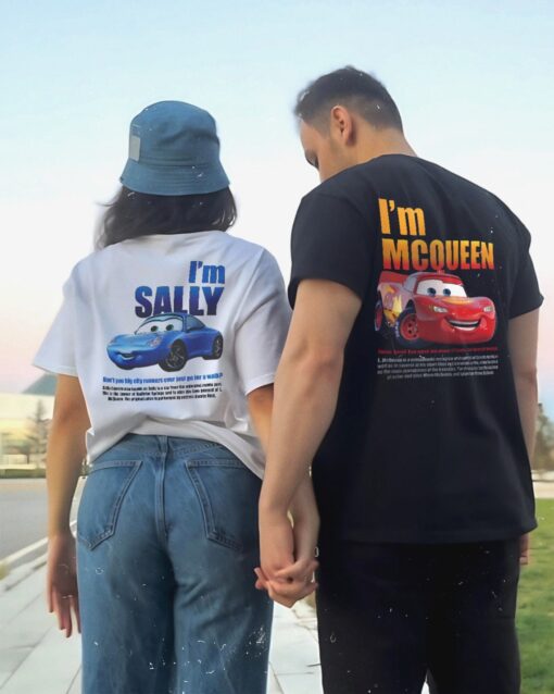 Cars Matching Mcqueen and Sally Couple Shirt cool