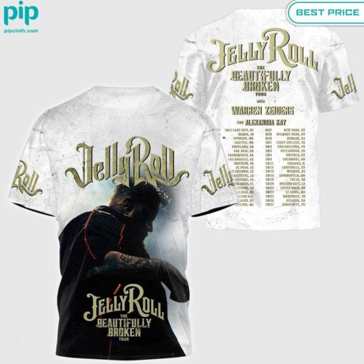 Jelly Roll 2024 Beautifully Broken Tour Shirt Pic of the century