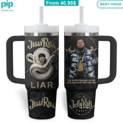 Jelly Roll Liar Stanley Tumbler with Straw Nice shot bro