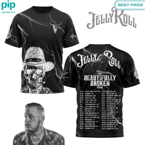 Jelly Roll The Beautifully Broken Tour 2024 Shirt fashion