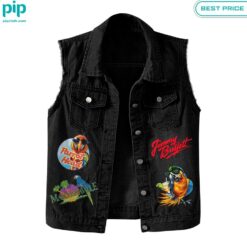 Jimmy Buffett Escape to Margaritaville Sleeveless Denim Jacket fashion