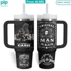 Johnny Cash Man in Black Jack Daniel's Stanley Tumbler with Straw nice