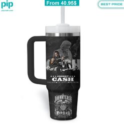 Johnny Cash Man in Black Jack Daniel's Stanley Tumbler with Straw nice