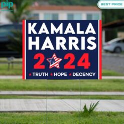 Kamala Harris 2024 Truth Hope Decency Yard Sign This place looks exotic.