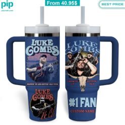 Luke Combs 1 Fan Custom Stanley Tumbler with Straw You look fresh in nature