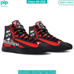 Mexcellent Skull High Top Shoes Good look mam