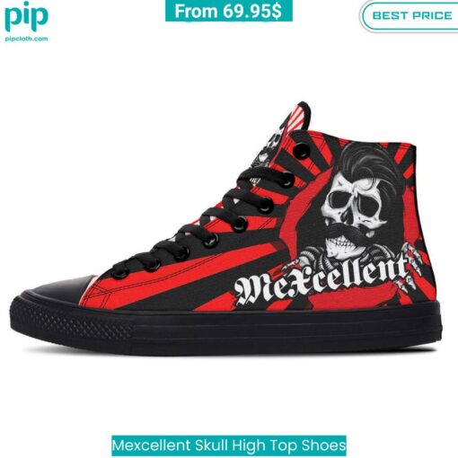 Mexcellent Skull High Top Shoes Cuteness overloaded