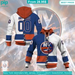 New York Islanders Mix Jersey 2023 Custom Sweatshirt, Hoodie trendy