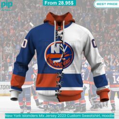 New York Islanders Mix Jersey 2023 Custom Sweatshirt, Hoodie trendy