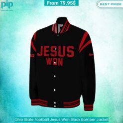 Ohio State Football Jesus Won Black Bomber Jacket fashion